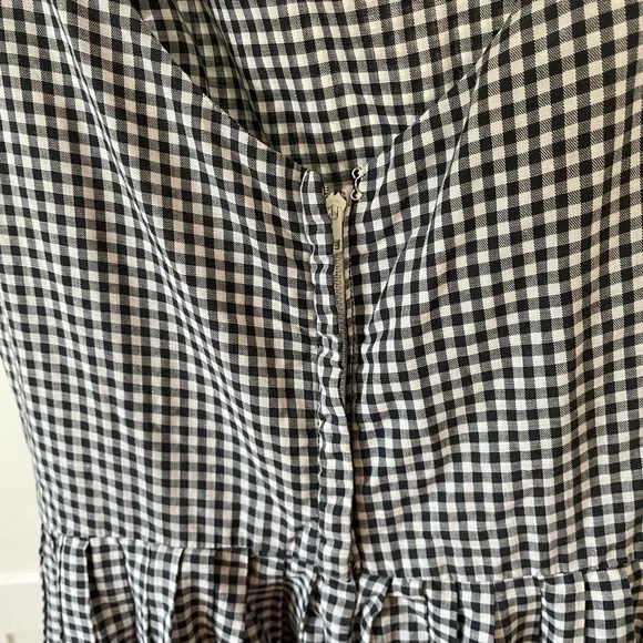 1960s Plaid Gingham Vintage Dress 2 Small - Picture 3 of 6